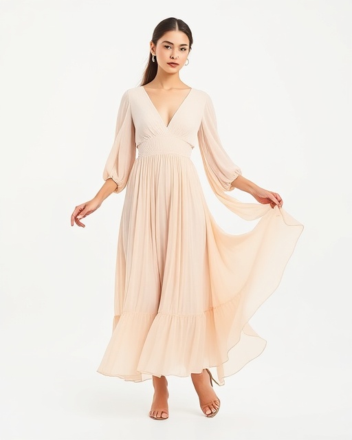 Flowing Midi Dress